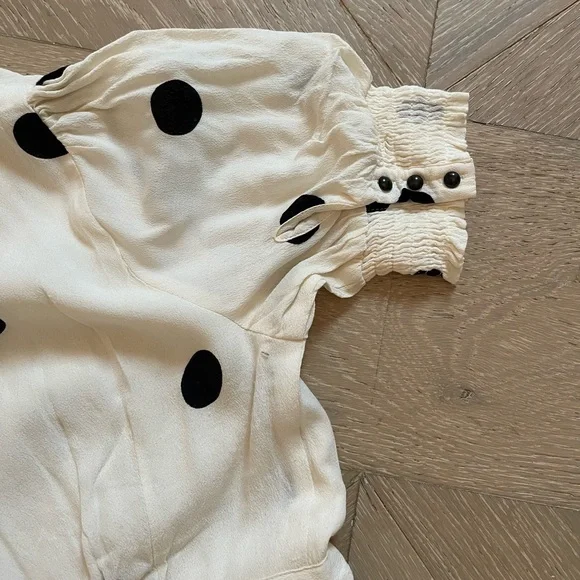 Anthropologie Maeve Breanna Maxi Side-Tie Wrap Polka Dot dress - Picture 8 of 9